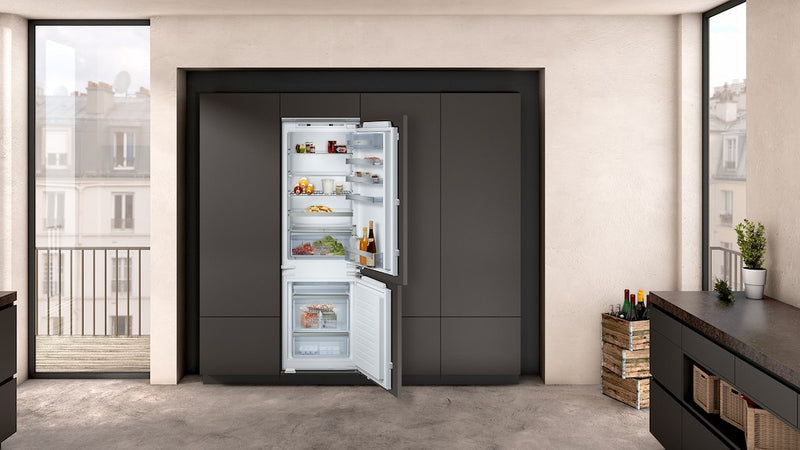 Neff N 70 KI6863FE0G, Built-in fridge-freezer with freezer at bottom