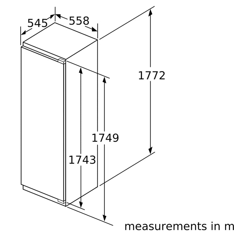 Neff N 50 GI7812EE0G, built-in freezer