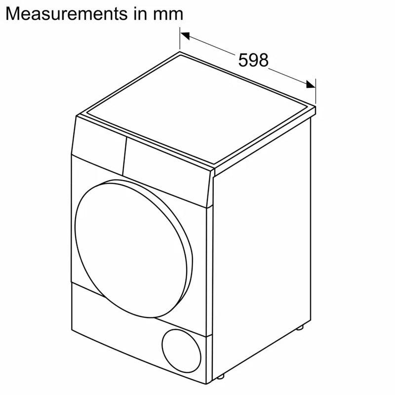 Siemens iQ 300 WT45N203GB, condenser tumble dryer