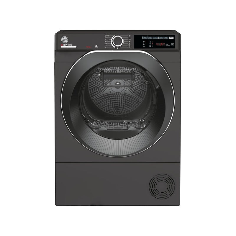 Hoover NDEH10A2TCBER-80 H-Dry 500 10kg Heat Pump Tumble Dryer with Aquavision, A++ Energy Rated - Graphite