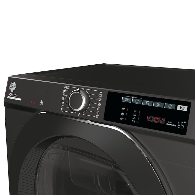 Hoover NDEH10A2TCBER-80 H-Dry 500 10kg Heat Pump Tumble Dryer with Aquavision, A++ Energy Rated - Graphite