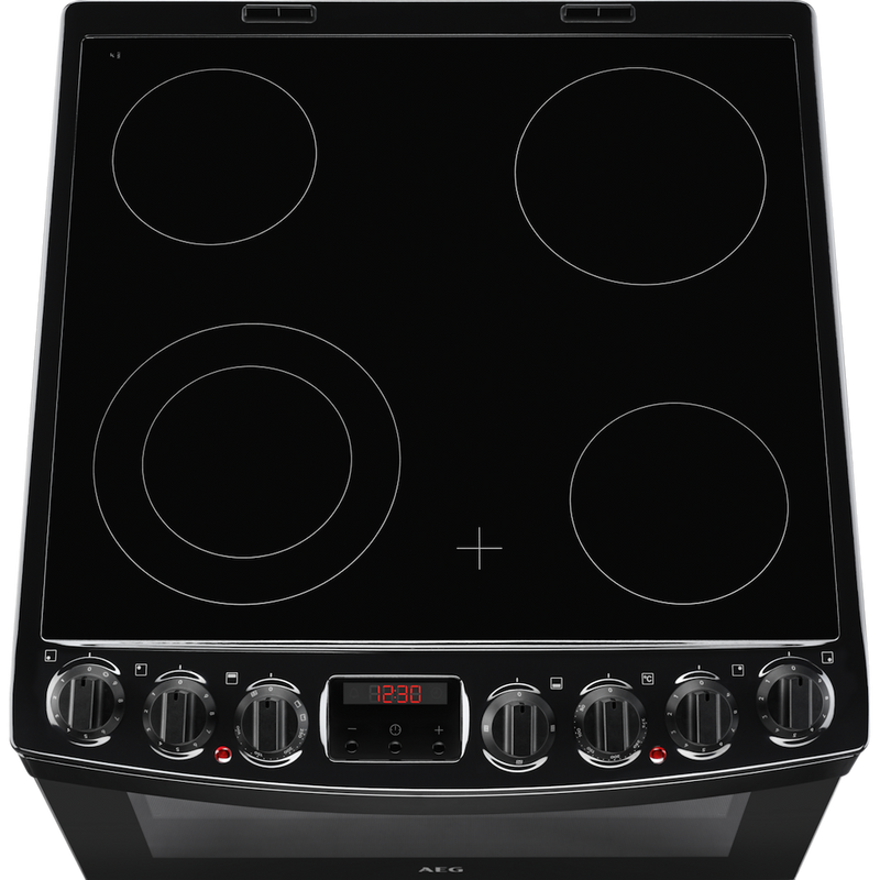 AEG CCB6740ACB SteamBake Ceramic Electric Cooker with Double Oven