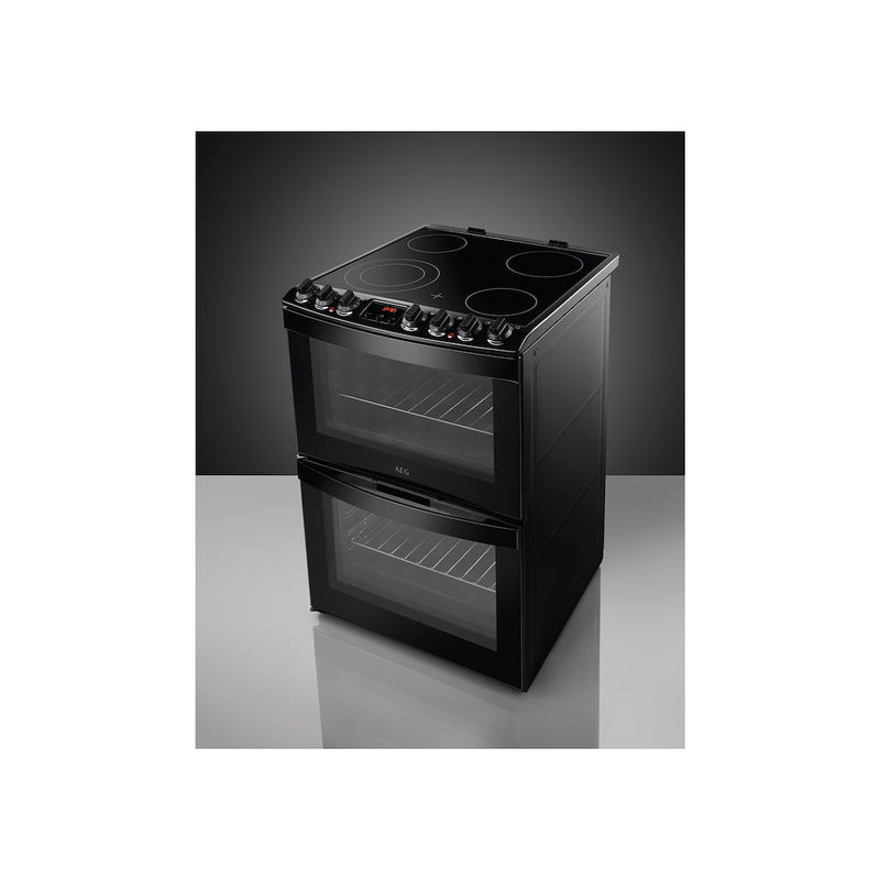 AEG CCB6740ACB SteamBake Ceramic Electric Cooker with Double Oven