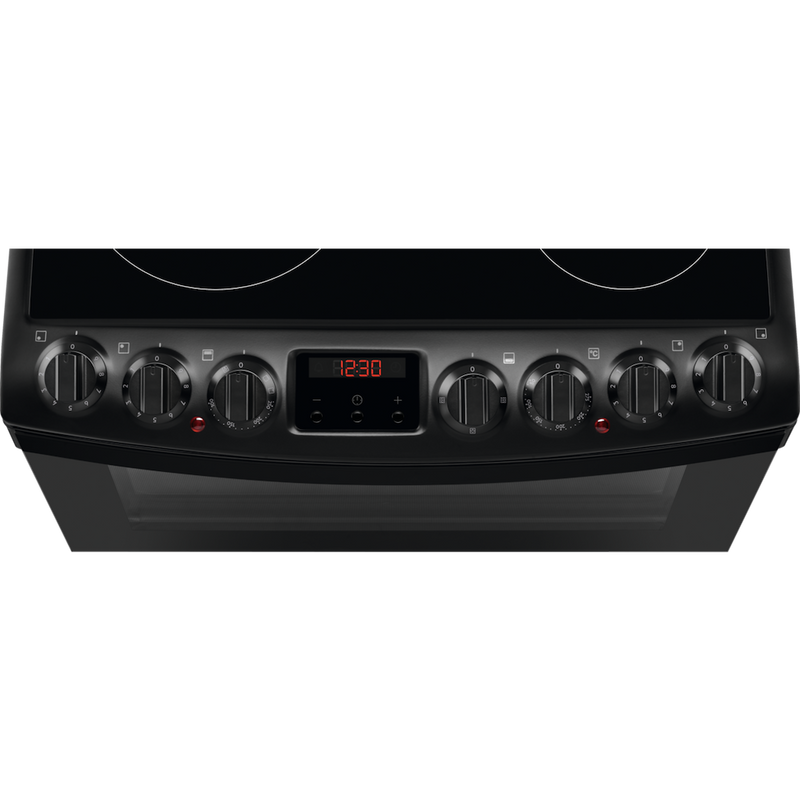 AEG CCB6740MCB 6000 SteamBake Ceramic Electric Cooker with Double Oven