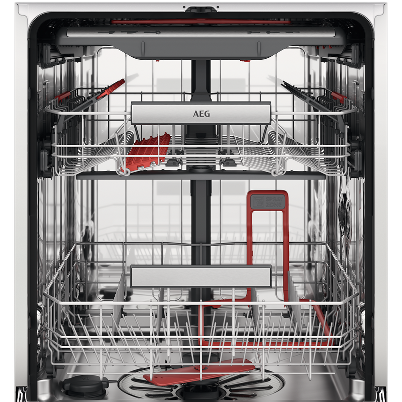 AEG FFB83707PM 8000 SprayZone Freestanding Dishwasher with AirDry Technology + 15 Place Settings