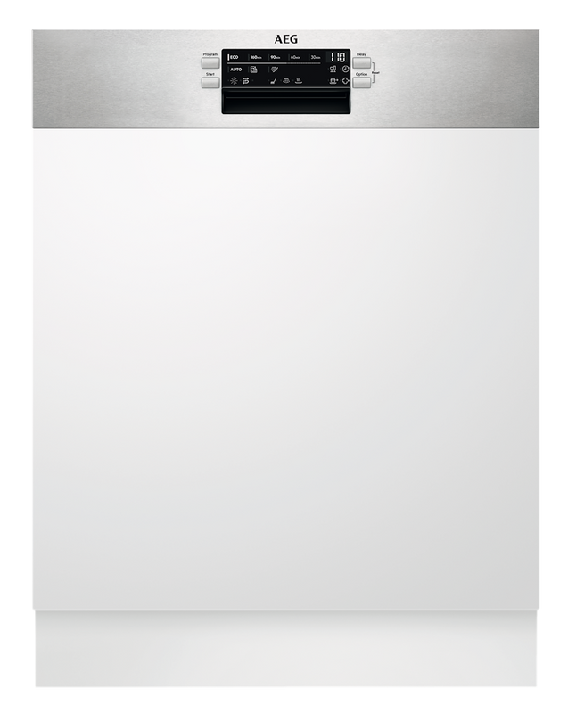 AEG FEE64917ZM 6000 SatelliteClean Semi Integrated Dishwasher with AirDry Technology + 14 Place Settings