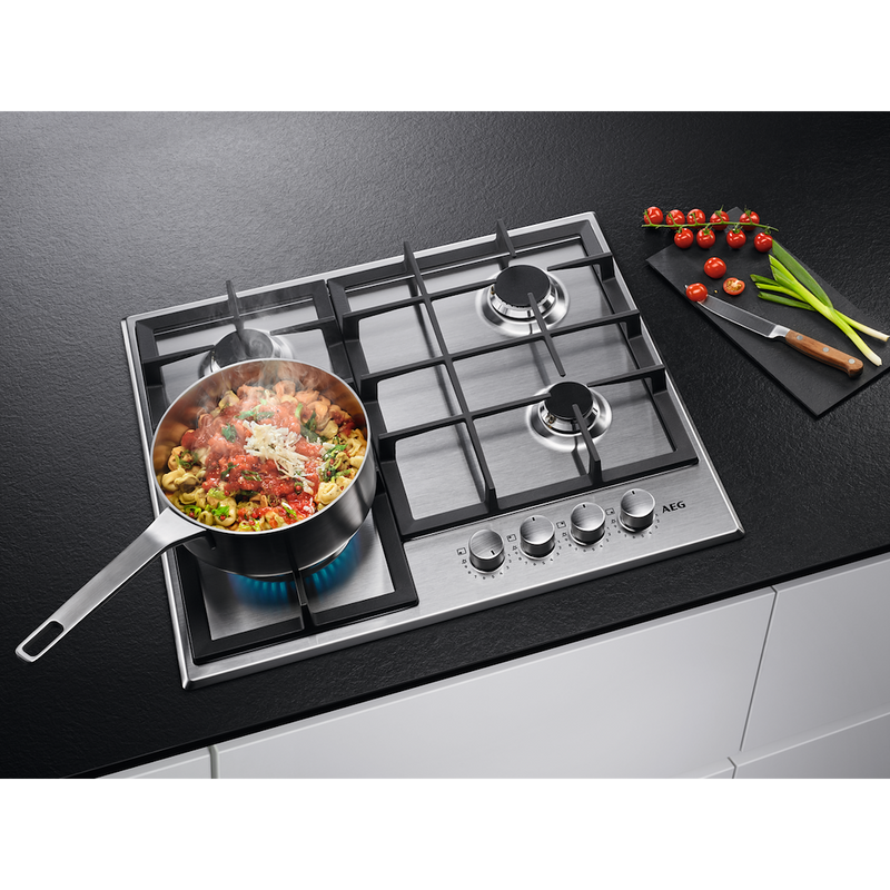 AEG HGX6400SM Slimline Gas Hob