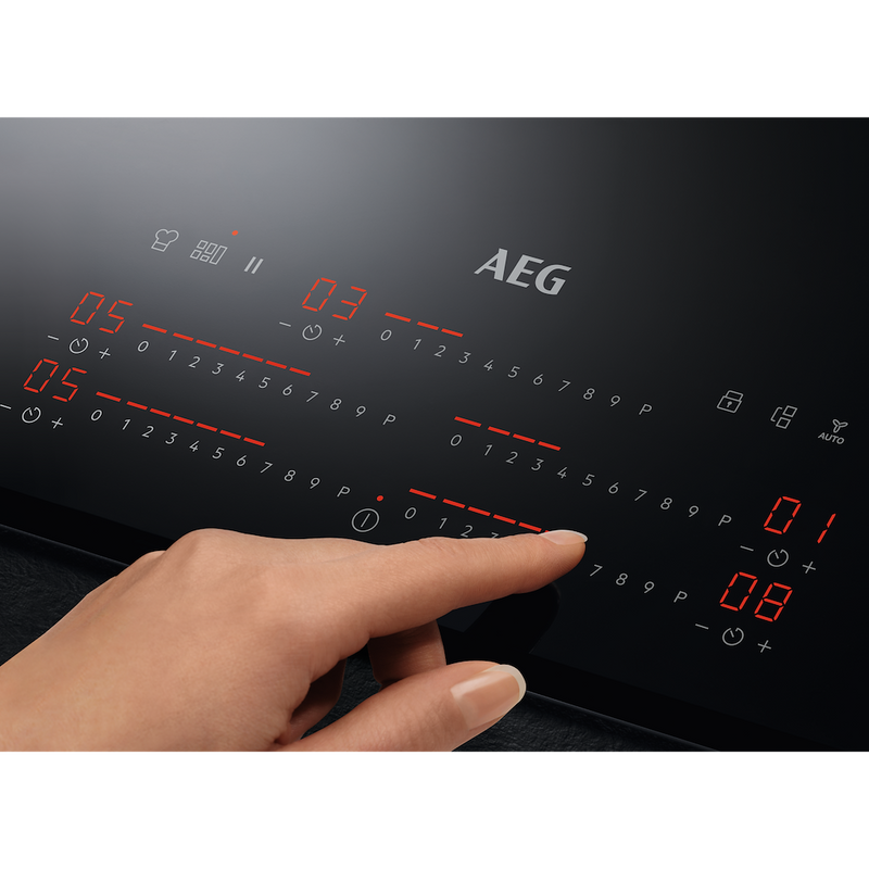 AEG IKE95751FB 6000 MultipleBridge Full Induction Hob with Hob2Hood