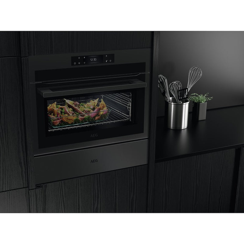 AEG KME768080T 8000 CombiQuick Integrated Combi Microwave and Oven