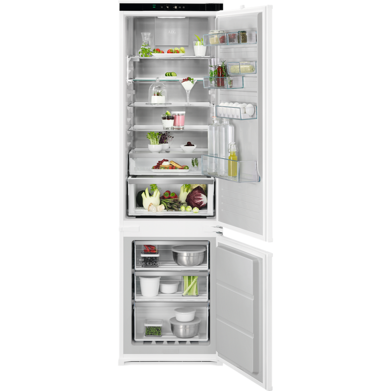 AEG NSC8M191DS 8000 Series Built-In NoFrost Fridge Freezer