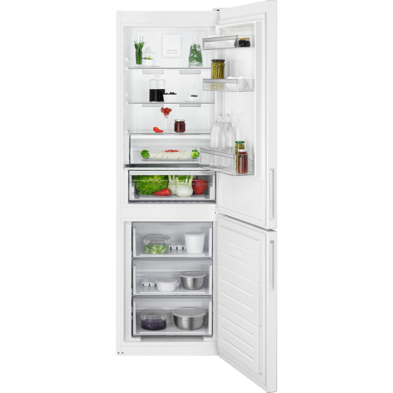 AEG RCB632E3MW 6000 Series Freestanding NoFrost Fridge Freezer