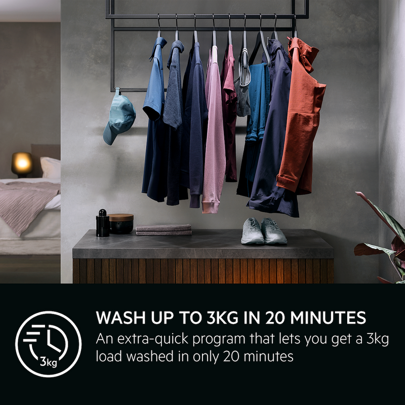 AEG LFR94946WS 9000 Series Front Loading Full Size 9kg Washing Machine