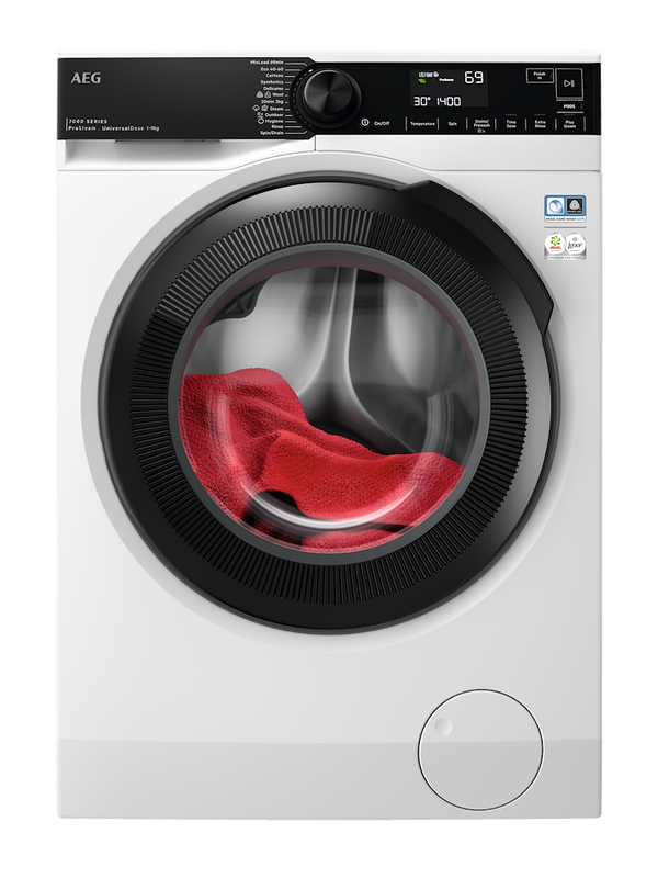 AEG LFR74944UD 7000 Series UniversalDose Front Loading Full Size 9kg Washing Machine