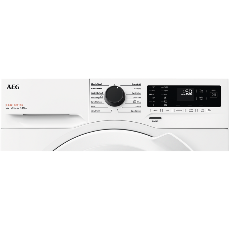 AEG LFX50142B 5000 Series Front Loading Full Size 10kg Washing Machine