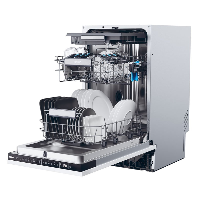 Haier XI1C3TB2FB-80 Built-In 45cm 11 Place Setting Slimline Dishwasher