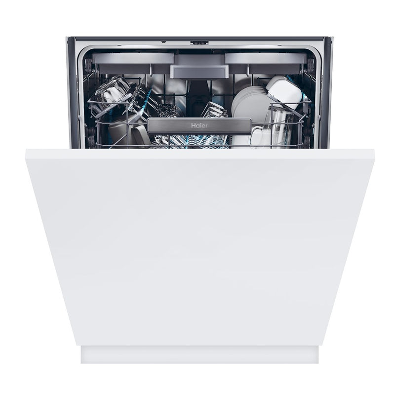 Haier XS 6B4S3FSB-80 Integrated 60cm Dishwasher with 16 Place Settings and WiFi