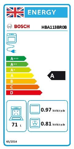 Bosch Series 2 HBA113BR0B, Built-in oven
