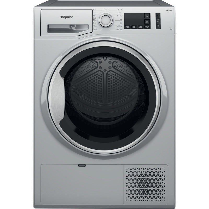 Hotpoint 8kg NT M11 82SSK UK Heat Pump Tumble Dryer - Silver