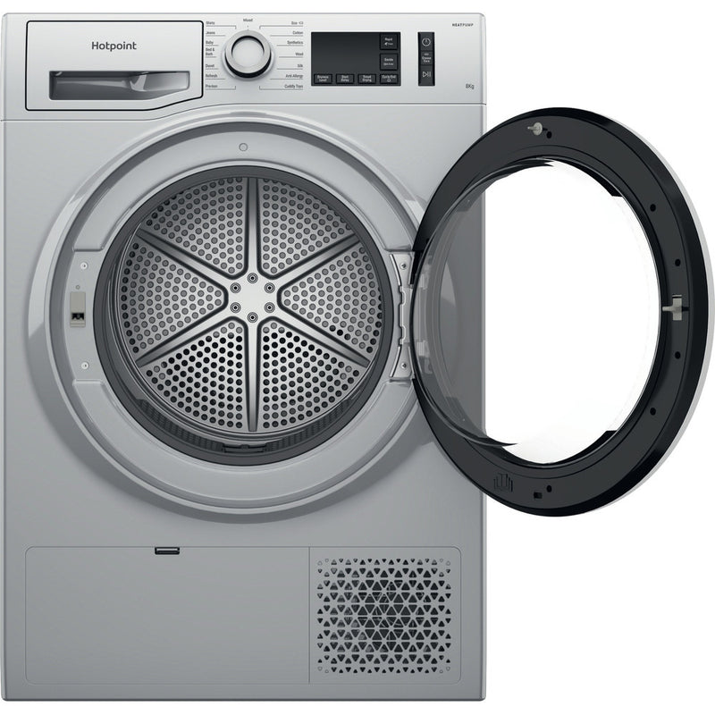 Hotpoint 8kg NT M11 82SSK UK Heat Pump Tumble Dryer - Silver