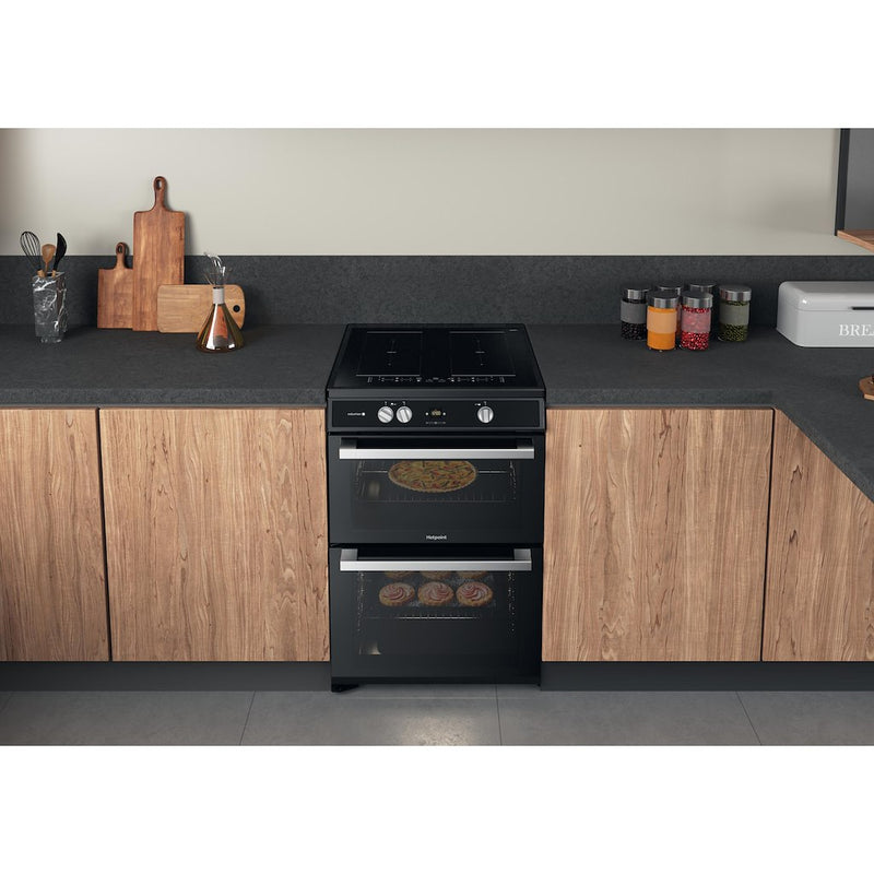 Hotpoint HDT67I9HM2C/UK Double cooker - Black