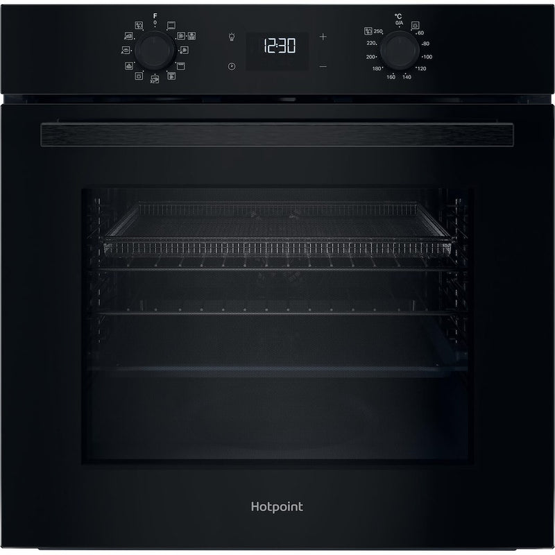 Hotpoint HO458HFBUK Built-In Single Oven - Black
