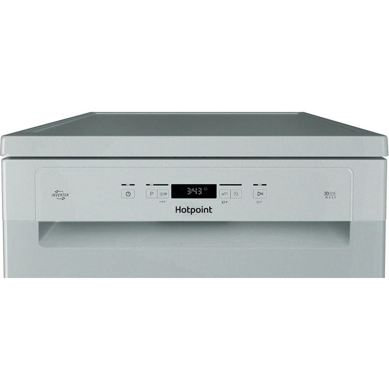 Hotpoint H3FC14BN7ASUK Freestanding 60cm Dishwasher - Silver