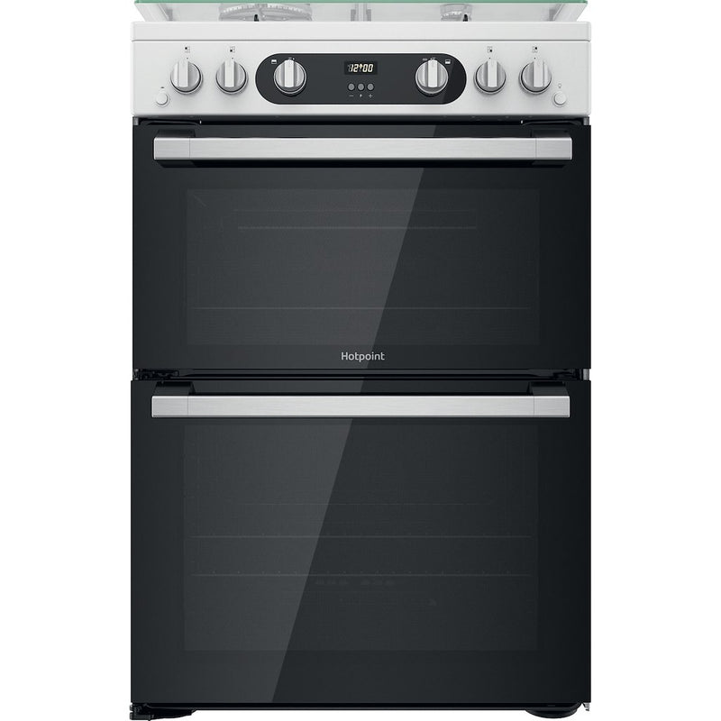 Hotpoint HD67G02CCW/UK Double Cooker - White