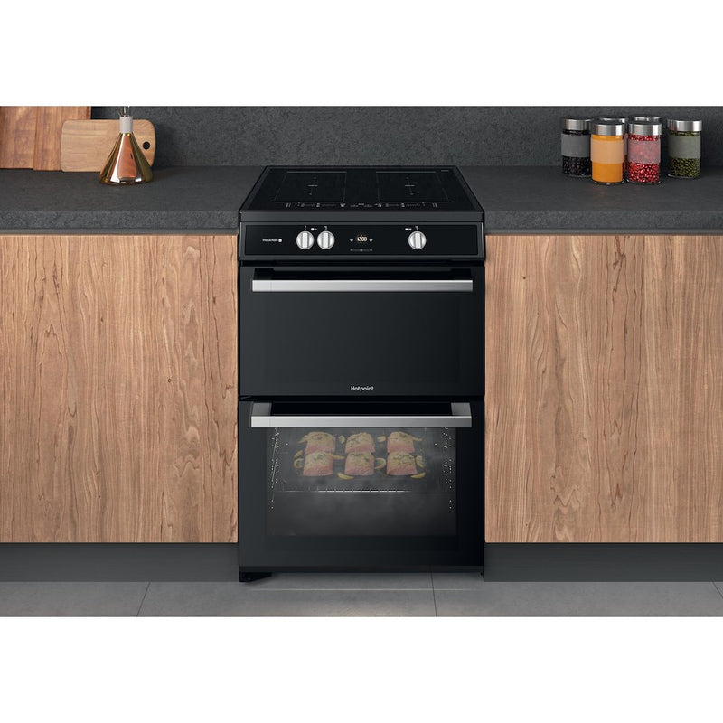 Hotpoint HDT67I9HM2C/UK Double cooker - Black