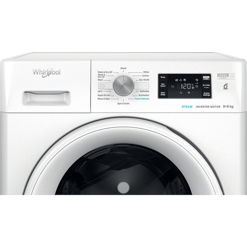 Whirlpool FFWDB964489WVUK 9+6kg Washer Dryer