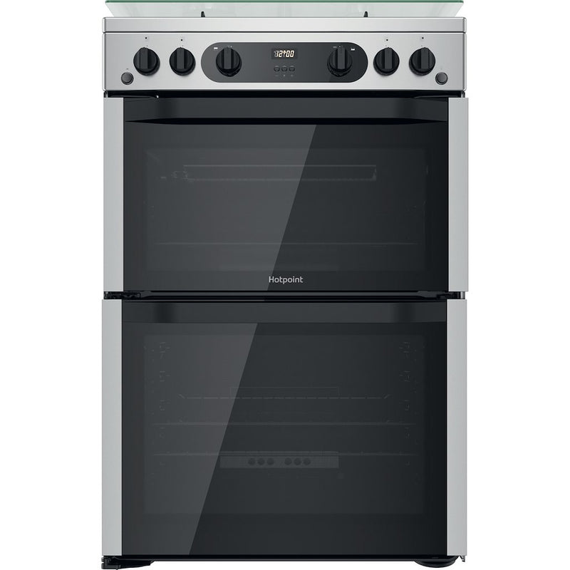 Hotpoint HDM67G0CCX/UK 60cm Double Gas Cooker - Inox