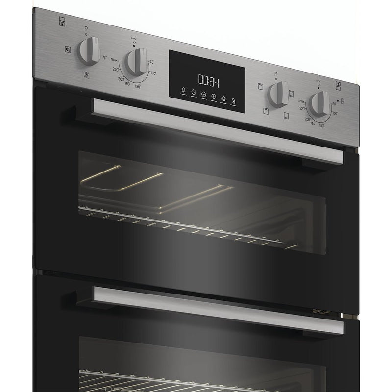 Indesit DUI10DIX Built-In Double Oven - Inox