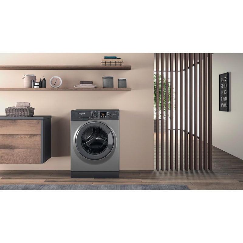 Hotpoint NSWF 946 GG UK Anti-Stain 9kg 1400rpm Washing Machine - Graphite