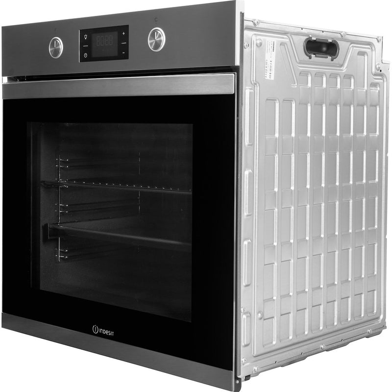 Indesit Aria KFW 3841 JH IX UK Electric Single Built-in Oven in Stainless Steel