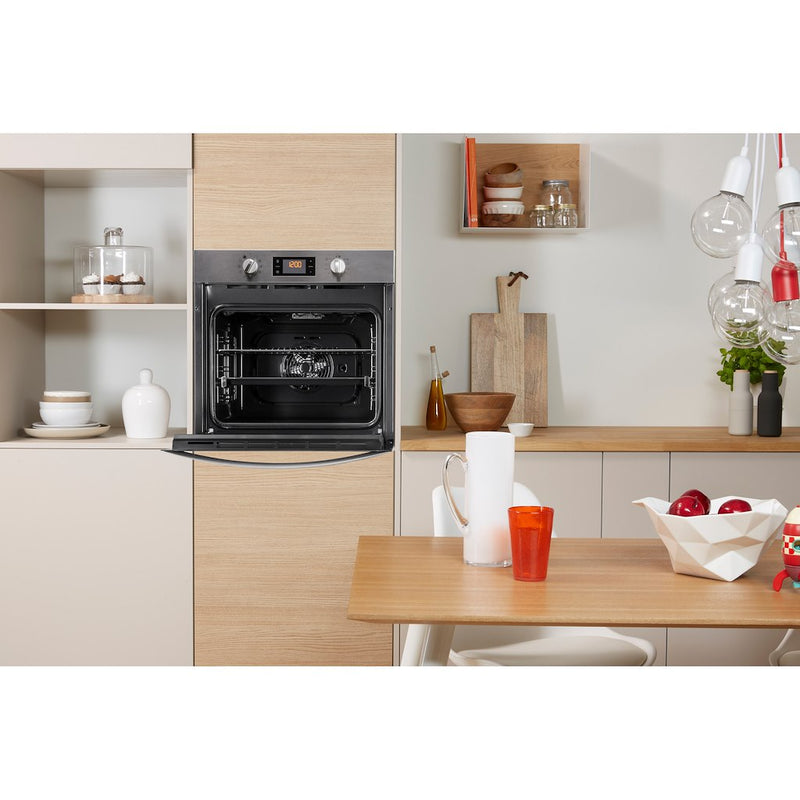 Indesit Aria IFW 3841 P IX UK Electric Single Built-in Oven in Stainless Steel