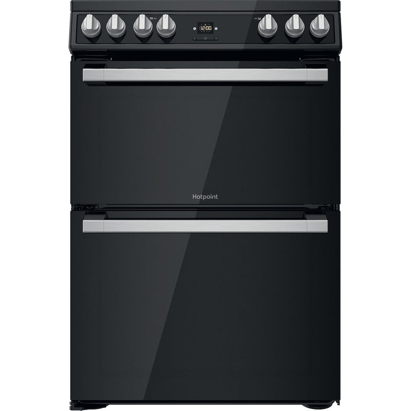 Hotpoint HDT67V9H2CB/UK Ceramic Double Cooker - Black