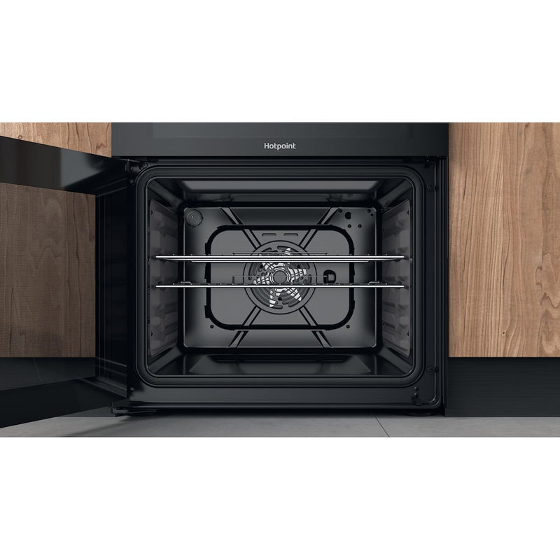 Hotpoint HDM67G9C2CB/UK Duel Fuel Double Cooker - Black