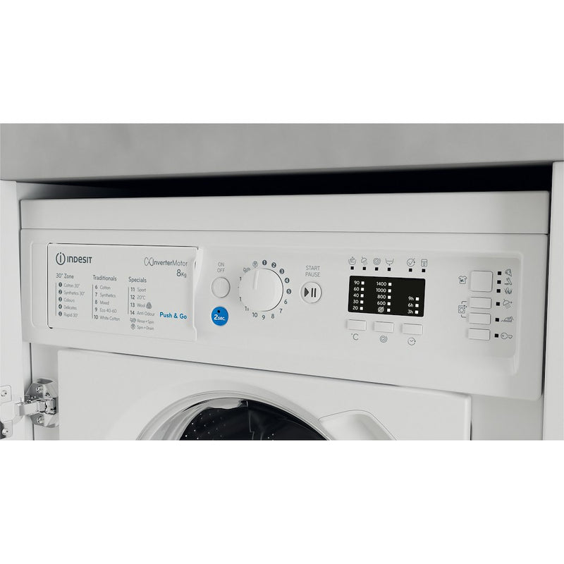 Indesit BI WMIL 81485 UK Built-In Washing Machine
