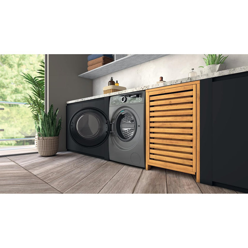 Hotpoint H8 99ADS GPOWER UK GentlePower 9kg 1400 rpm Washing Machine - Silver