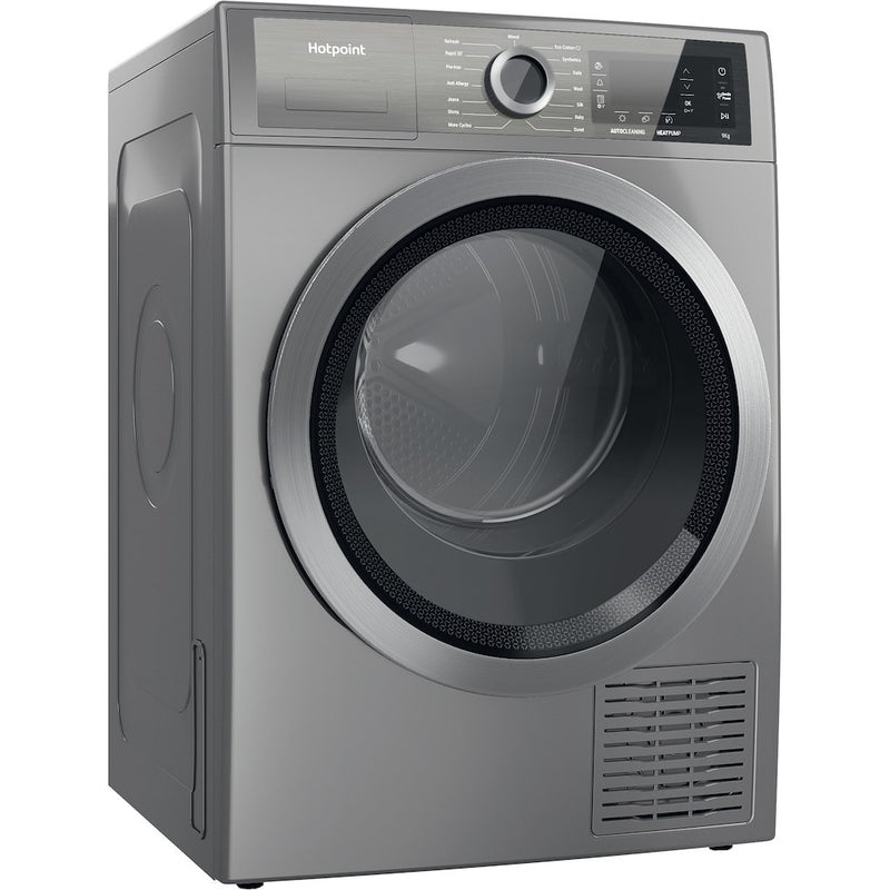 Hotpoint H8 D94SB UK 9kg Heat Pump Tumble Dryer - Silver