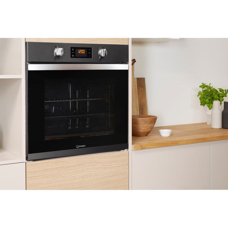 Indesit Aria IFW 3841 P IX UK Electric Single Built-in Oven in Stainless Steel
