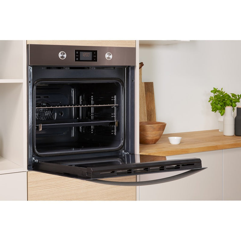 Indesit Aria KFW 3841 JH IX UK Electric Single Built-in Oven in Stainless Steel