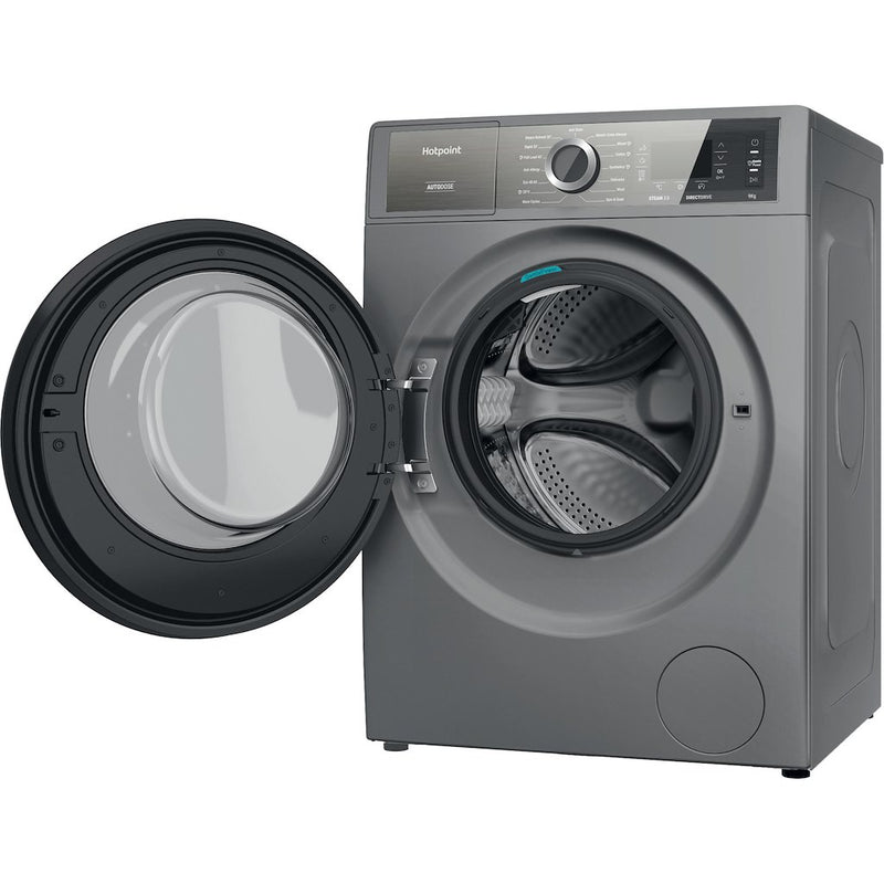 Hotpoint H8 99ADS GPOWER UK GentlePower 9kg 1400 rpm Washing Machine - Silver