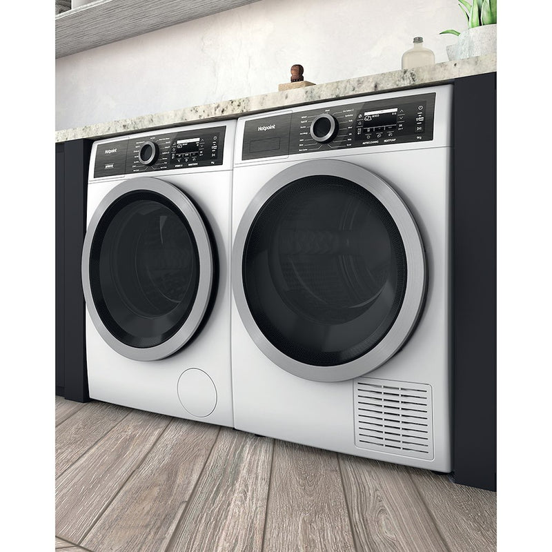 Hotpoint H8 D93WB UK Heat Pump 9kg Tumble Dryer - Freestanding White