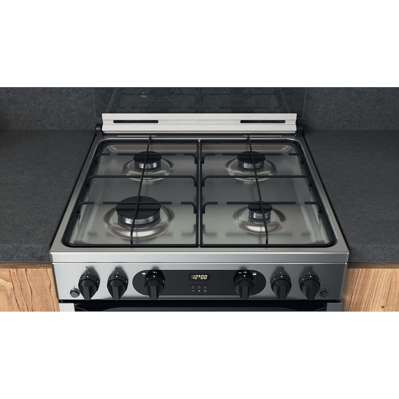 Hotpoint HDM67G0CCX/UK 60cm Double Gas Cooker - Inox