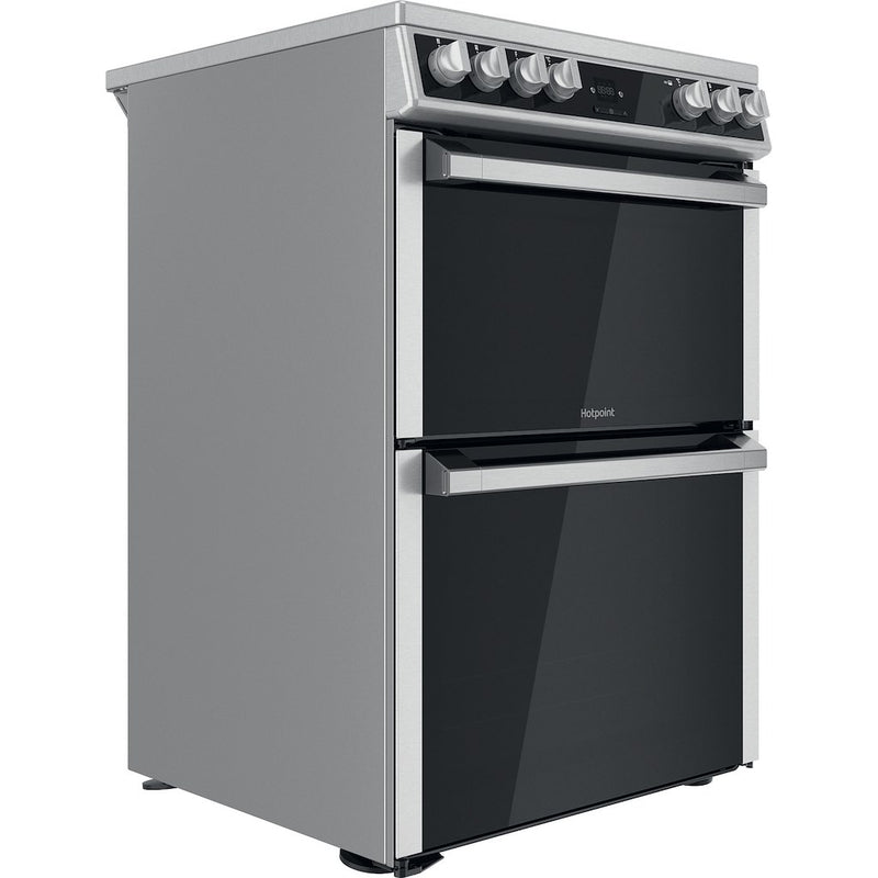 Hotpoint HDT67V9H2CX/UK Double 60cm Electric Cooker - Inox