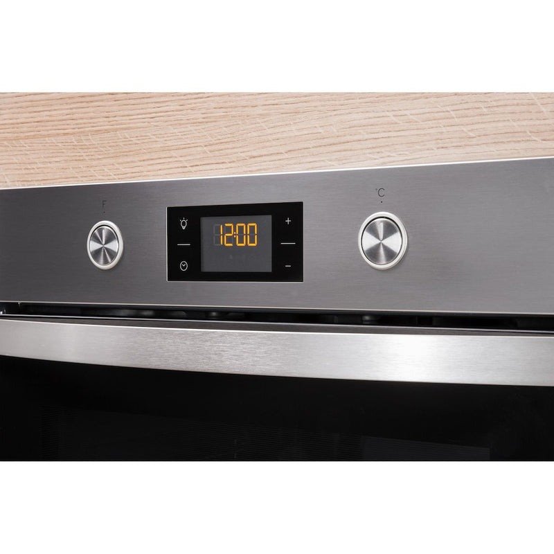 Indesit Aria KFW 3841 JH IX UK Electric Single Built-in Oven in Stainless Steel