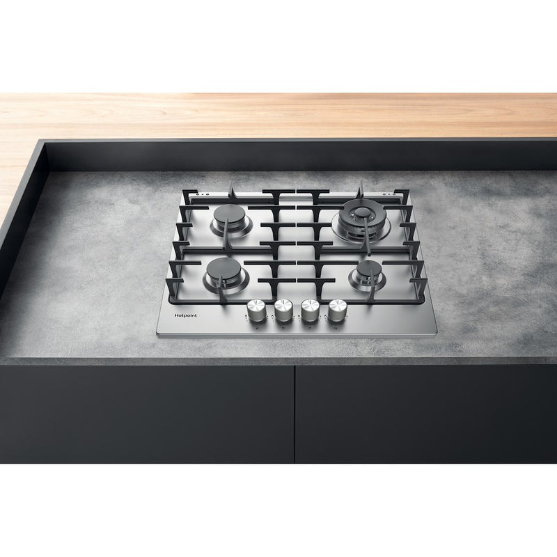 Hotpoint PPH 60G DF IX UK Hob - Silver