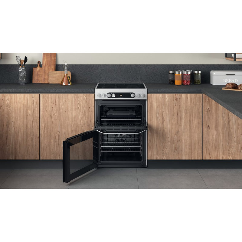 Hotpoint HDM67V9HCX/UK Double Cooker - Inox