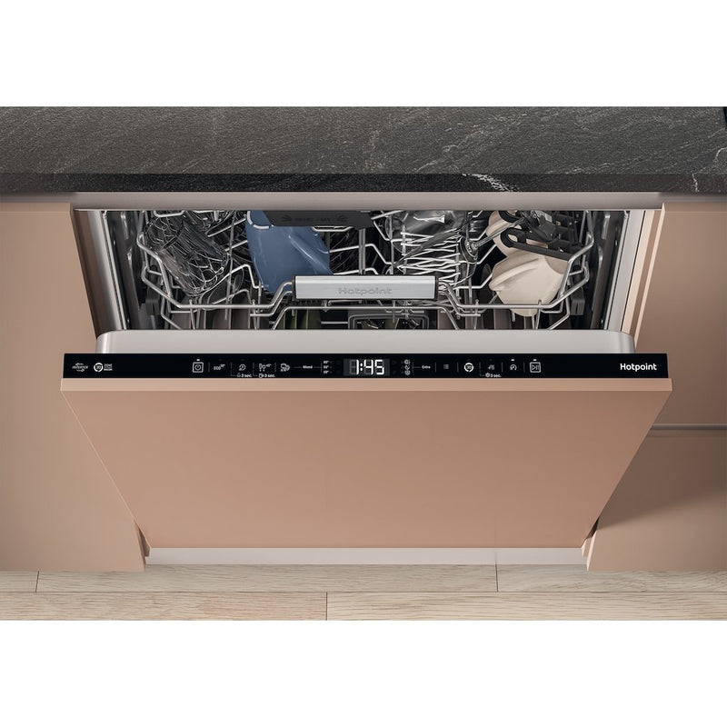 Hotpoint Hydroforce H8I HT59 LS UK Built in 14 Place Setting Dishwasher