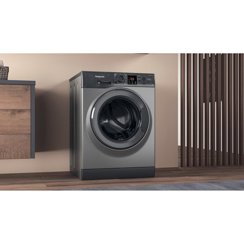Hotpoint NSWF 946 GG UK Anti-Stain 9kg 1400rpm Washing Machine - Graphite